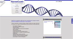 Desktop Screenshot of genecust.com