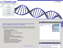 Tablet Screenshot of genecust.com